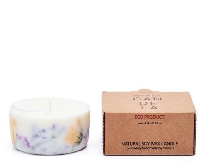 Munio Candela Handcrafted Eco Soy Wax Mini Candle Wild Flowers