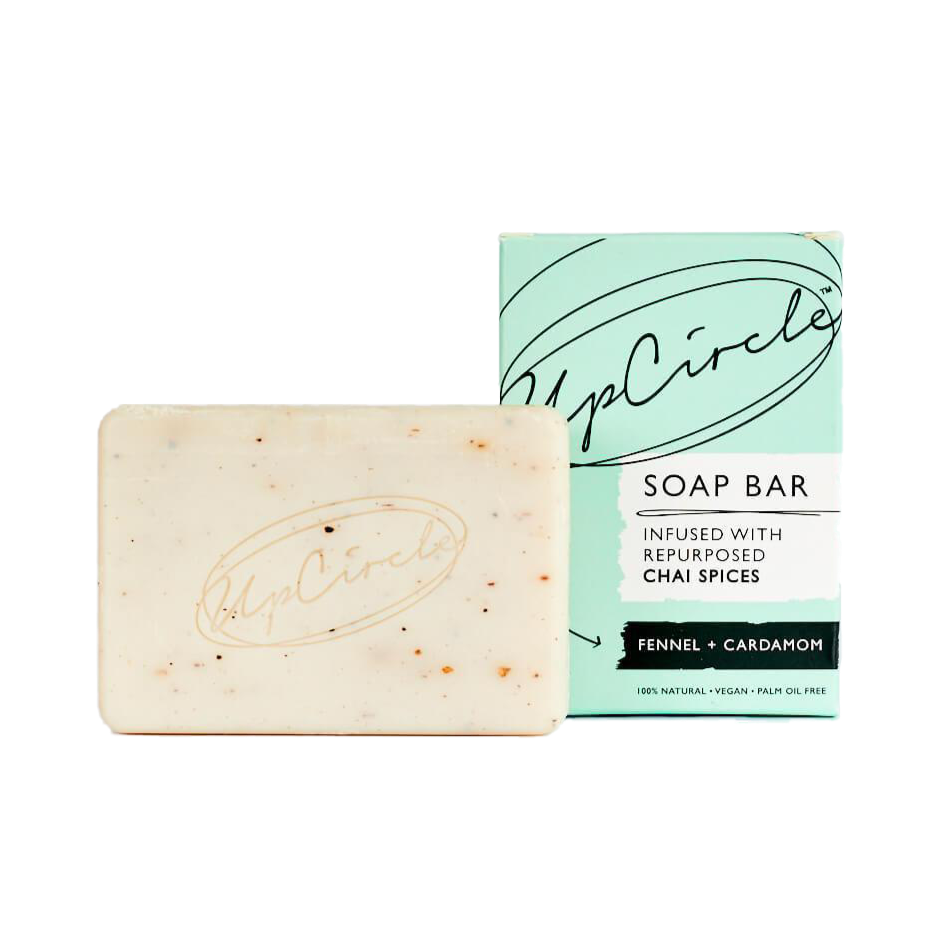 UpCircle Vegan Fennel + Cardamom Chai Face and Body Soap Bar 100G