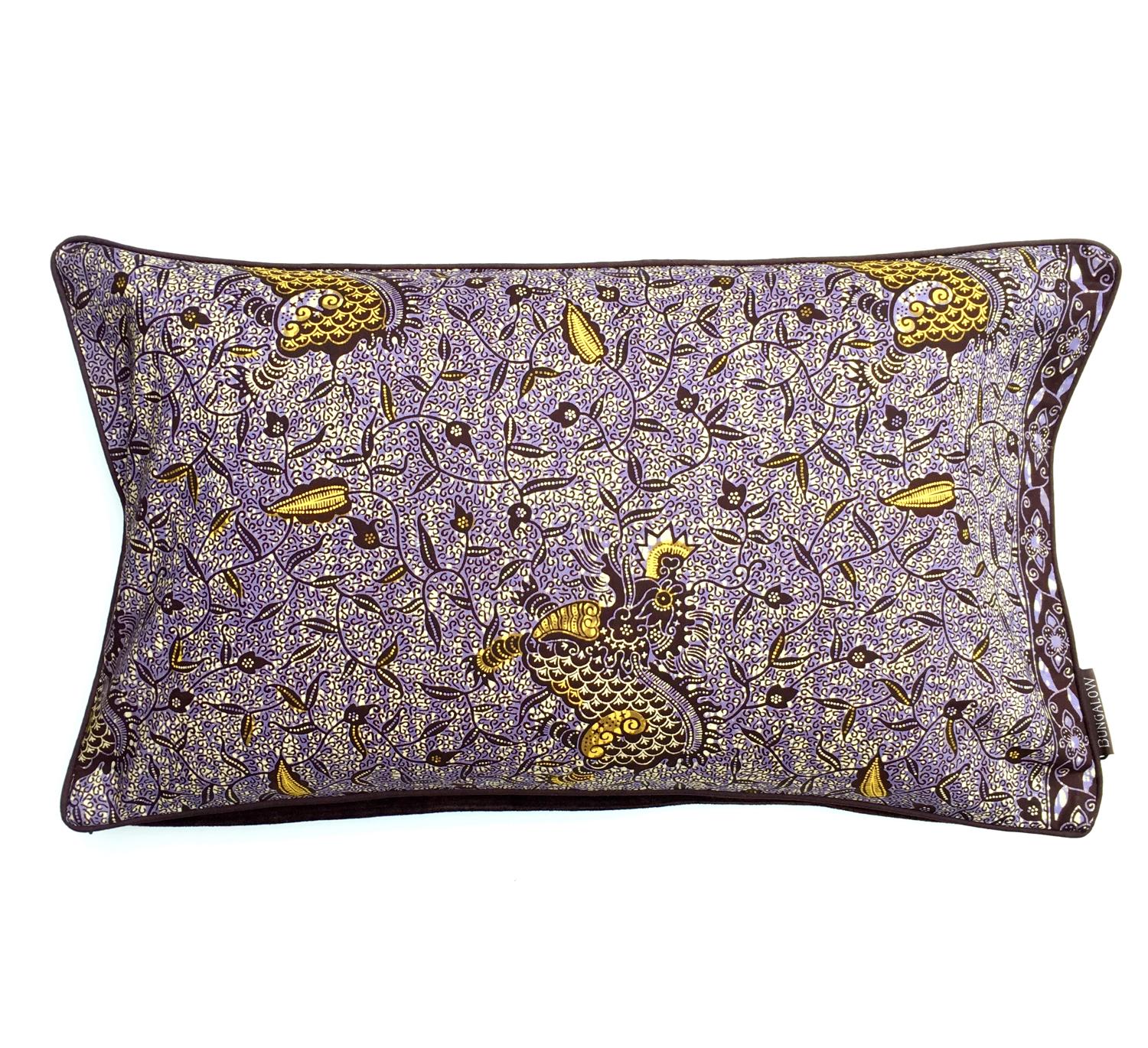 Bungalow DK Set of 2 Cushions 35x57cm, Africa Purple