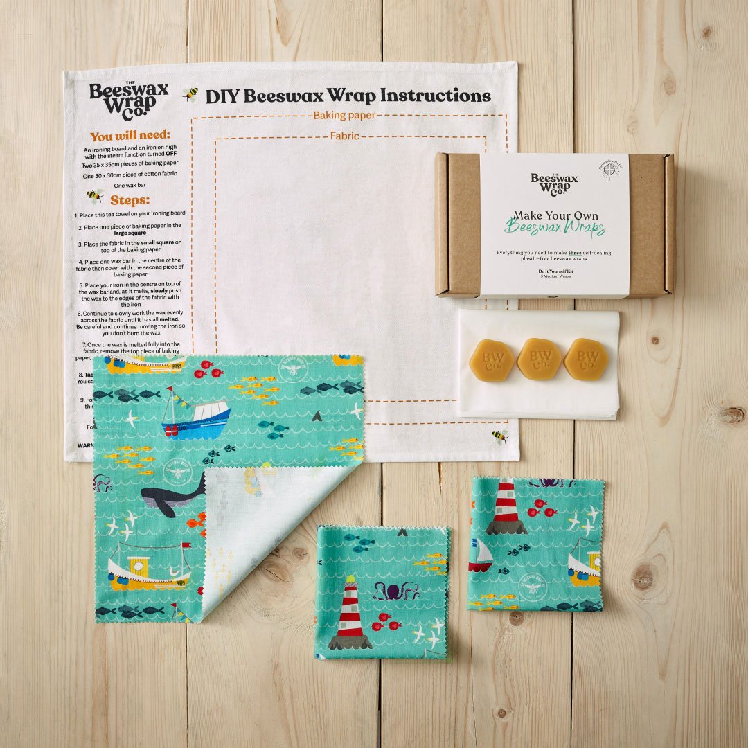 The Beeswax Wrap Co. Beeswax Wrap DIY Kit - Sail Pattern