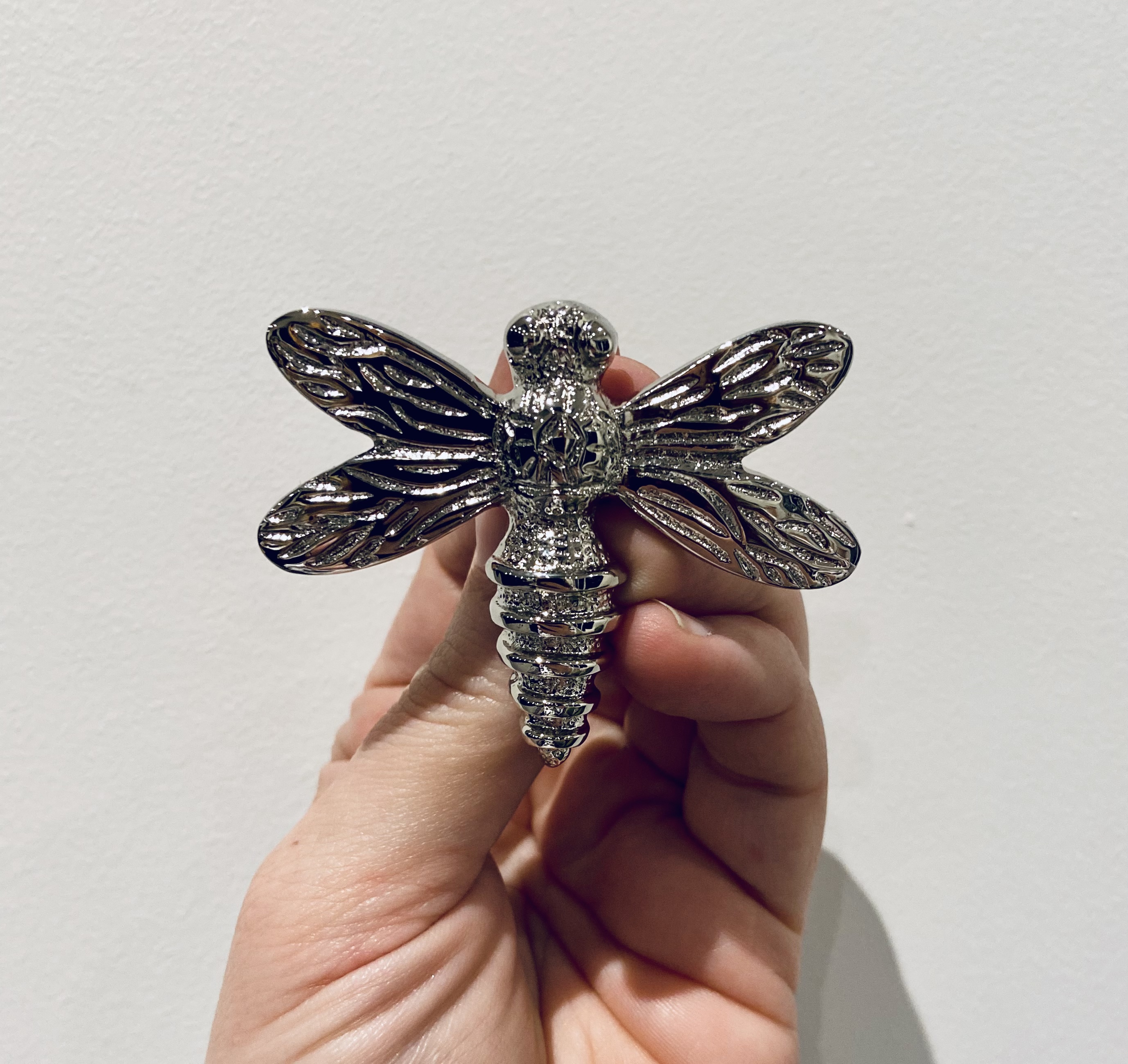 Bramley & White Knobs Sliver Dragonfly Set Of 4
