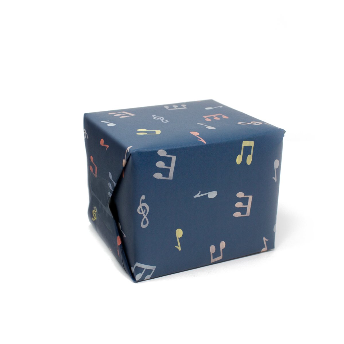 Bomull Press 3 Sheets of Gift Wraps Navy Notes