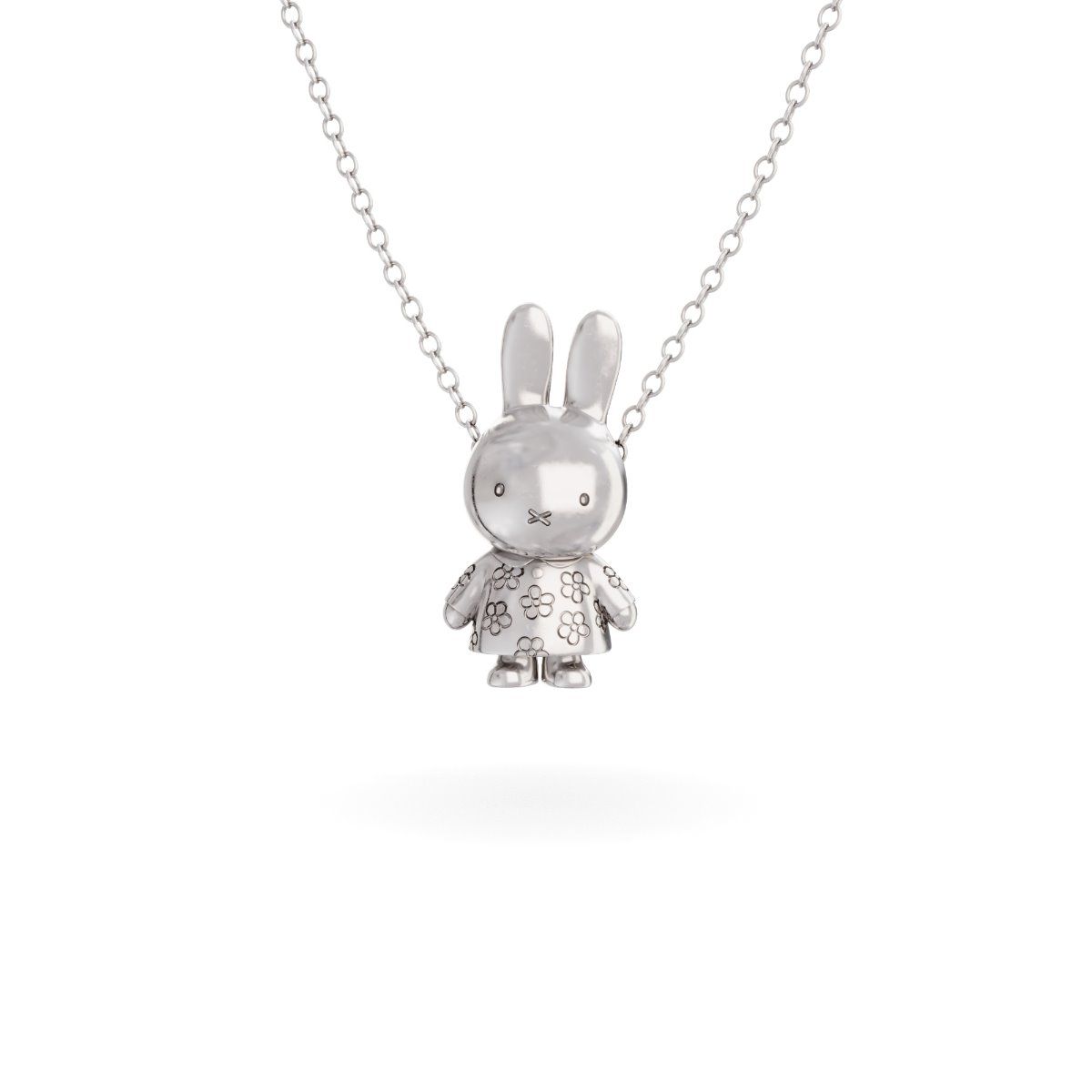 Miffy Miffy Sterling Silver Flower Body Necklace
