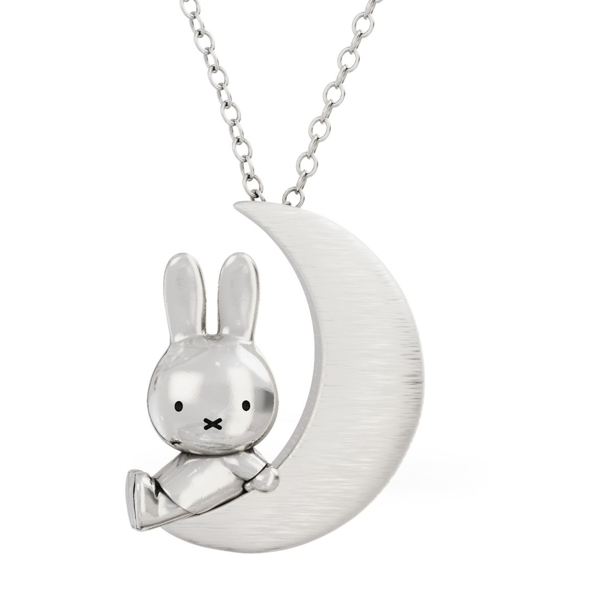 Miffy Miffy and The Moon Sterling Silver Necklace