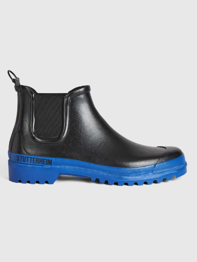 Stutterheim Black/Blue Rainwalker Boots