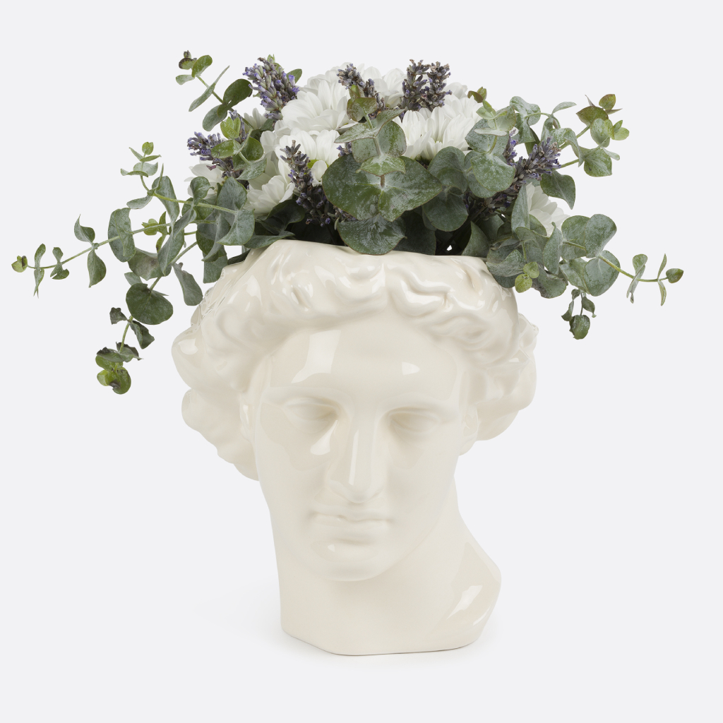 DOIY Design Ceramic Apollo Bust Vase
