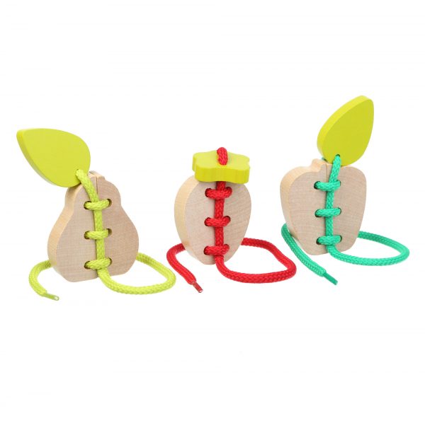 Wood Fruit String Game Montessori