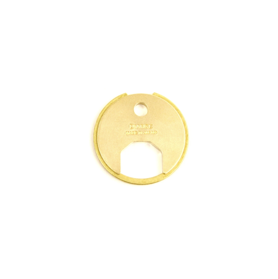 Diarge Japan Brass Circle Keyring Gold