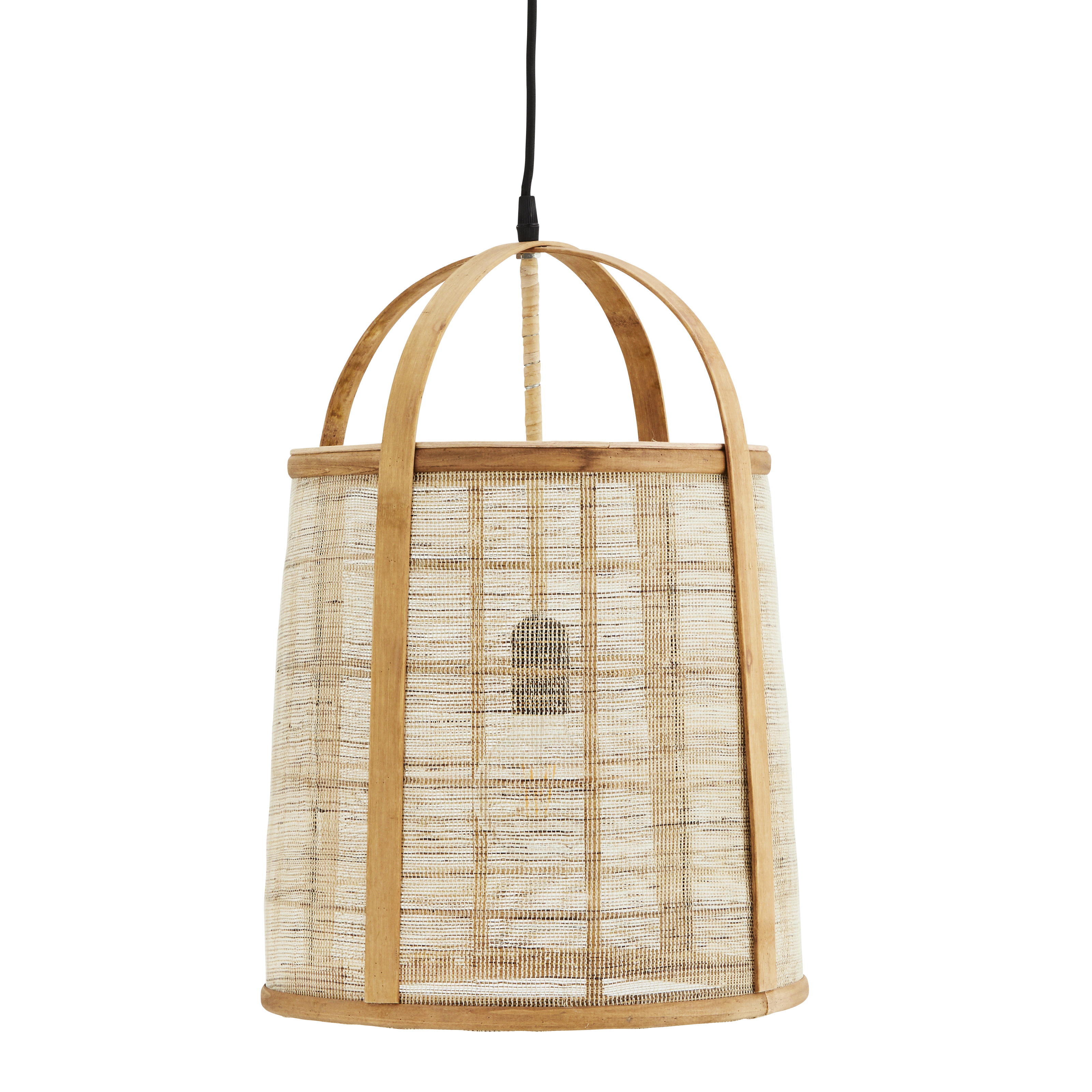 Madam Stoltz Bamboo / Linen Ceiling Light