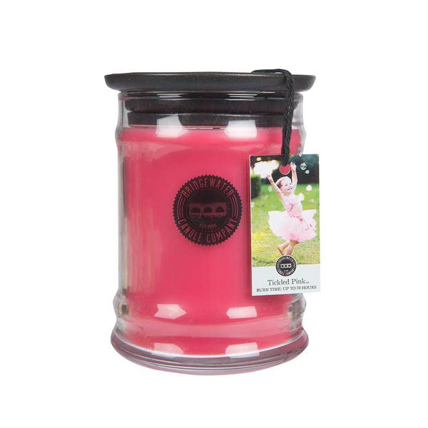 Candle in glass Tickled pink