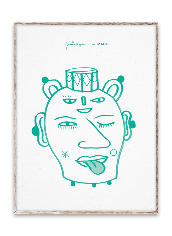 Paper Collective Head Vase Lu Poster by Jaime Hayon for Mado