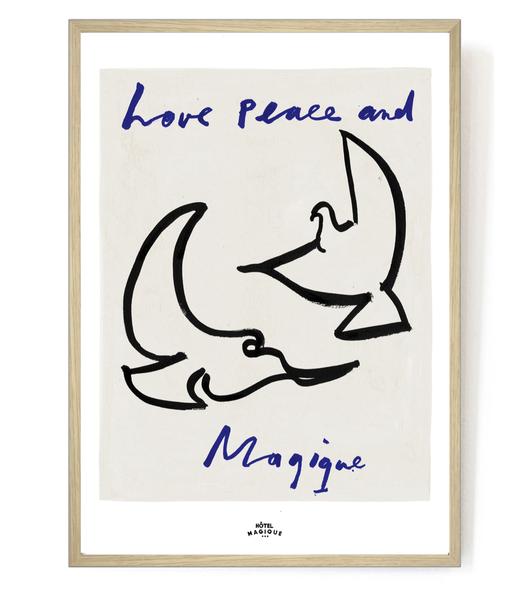 Hotel Magique Love Peace And Magique Art Print A2