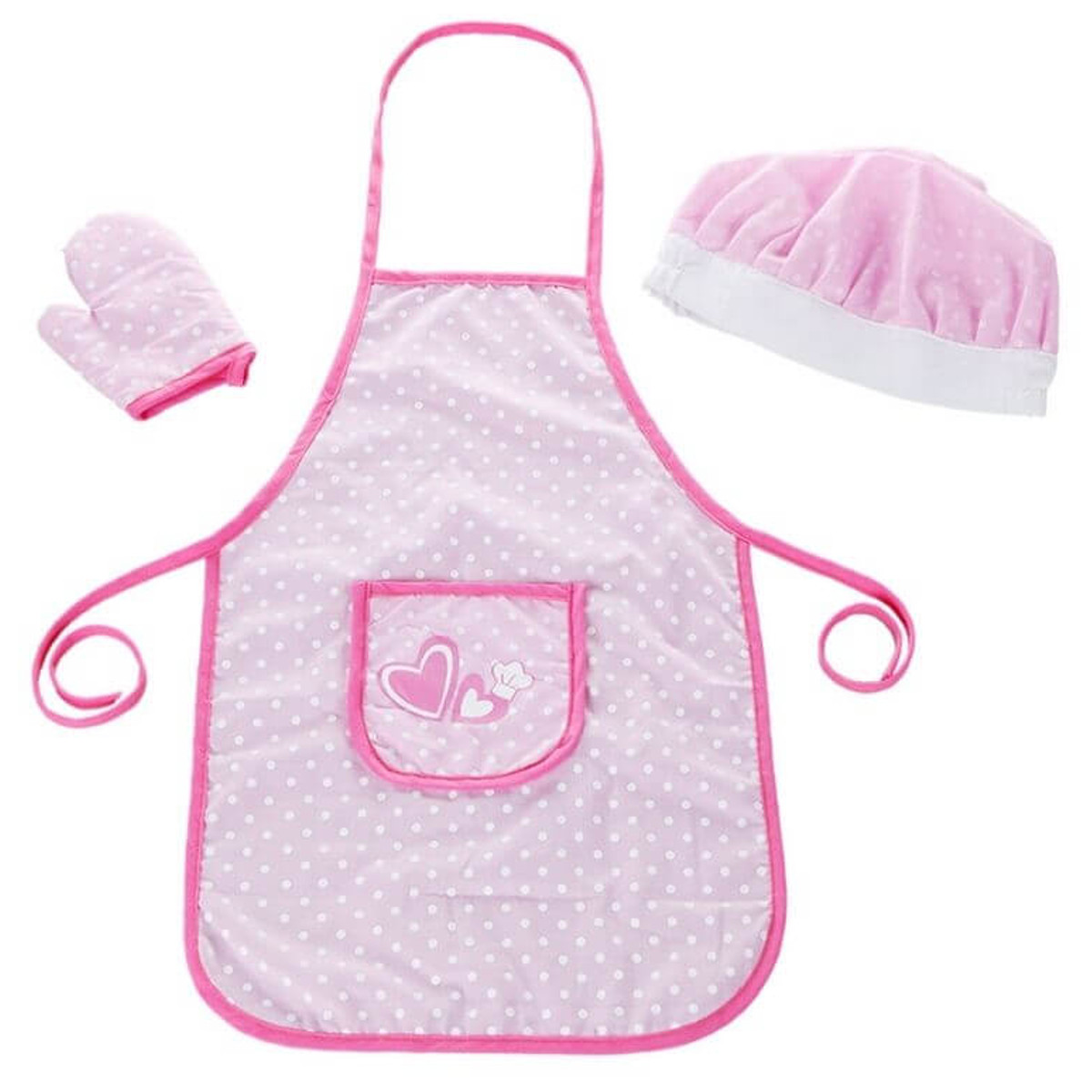 Classic World Kitchen Apron with Hat and Mitten