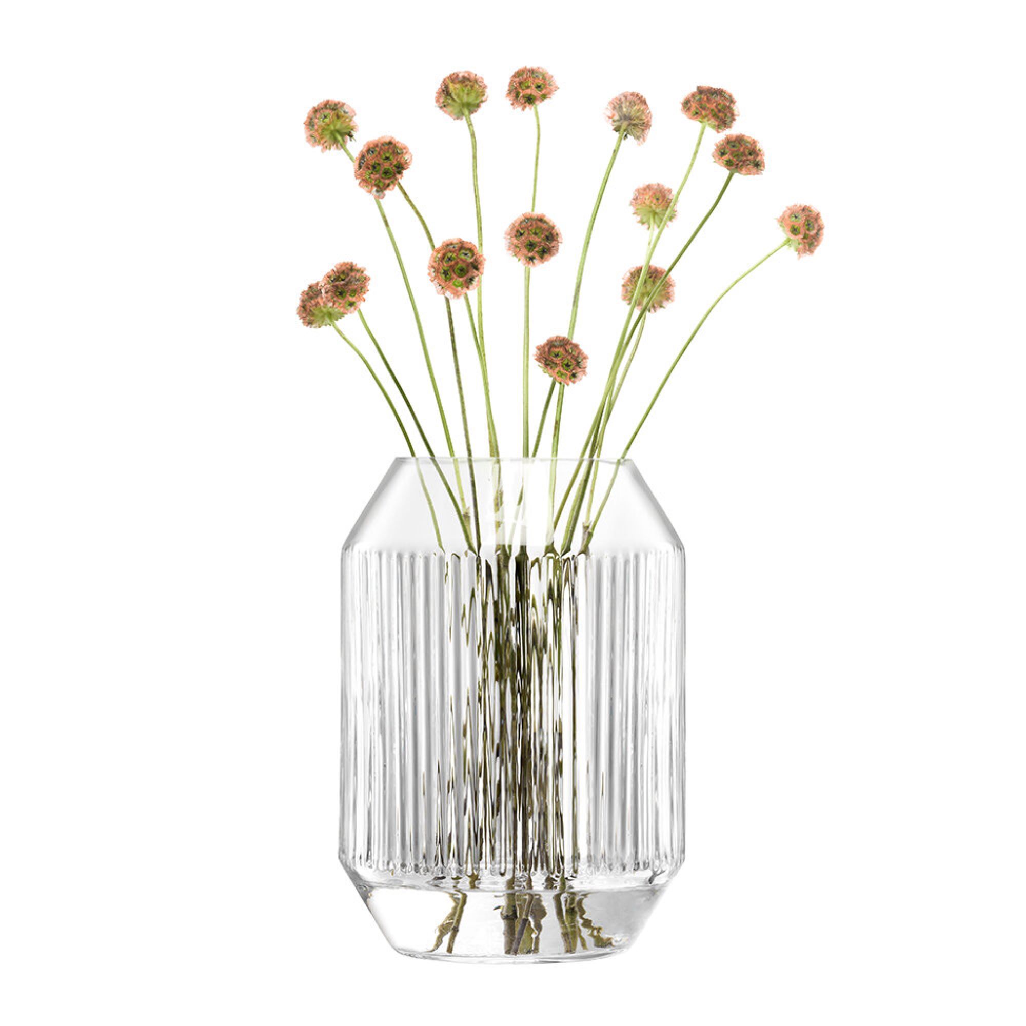 LSA International Rotunda Clear Glass Lantern/Vase H26cm 