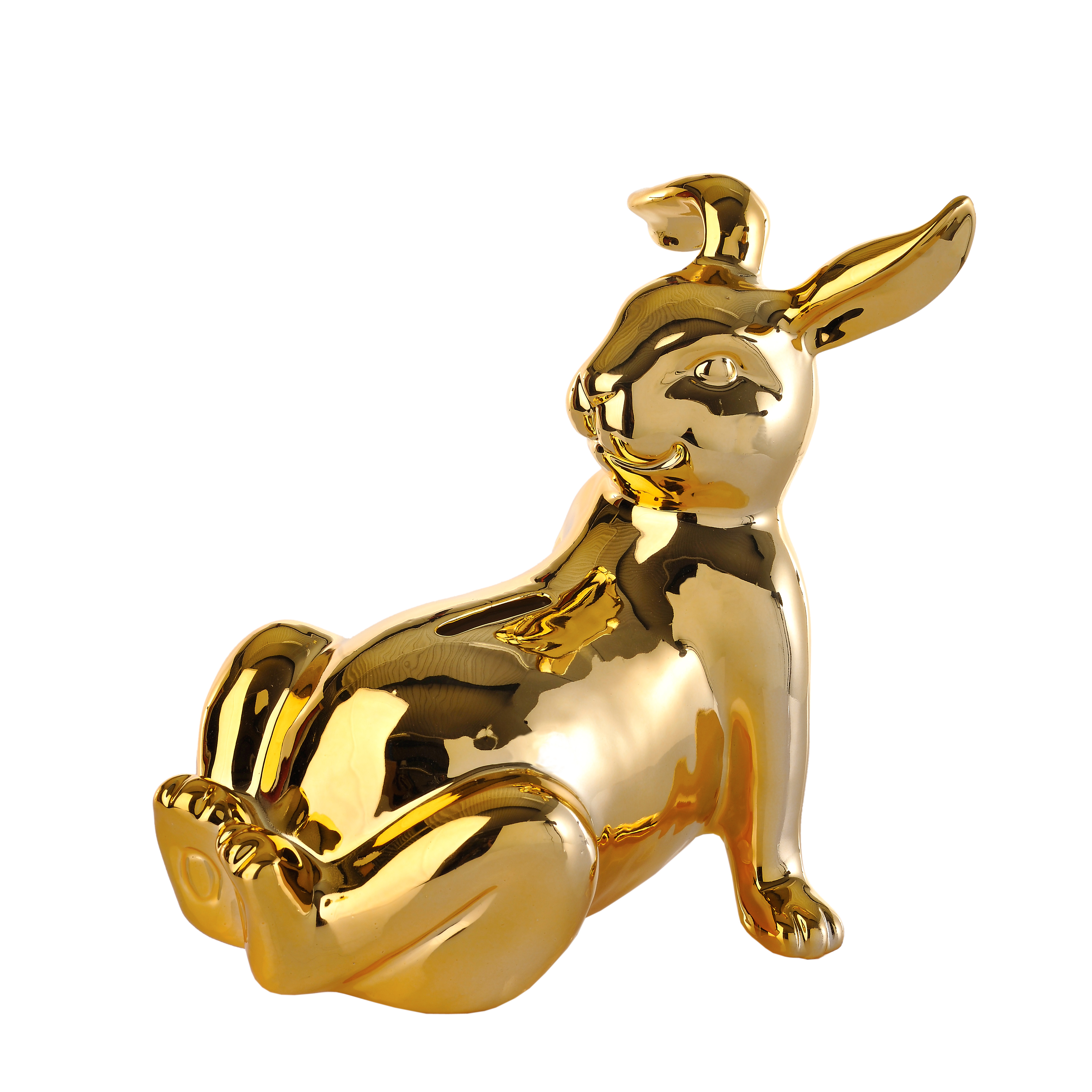 Moneybox Bunny Belly Gold