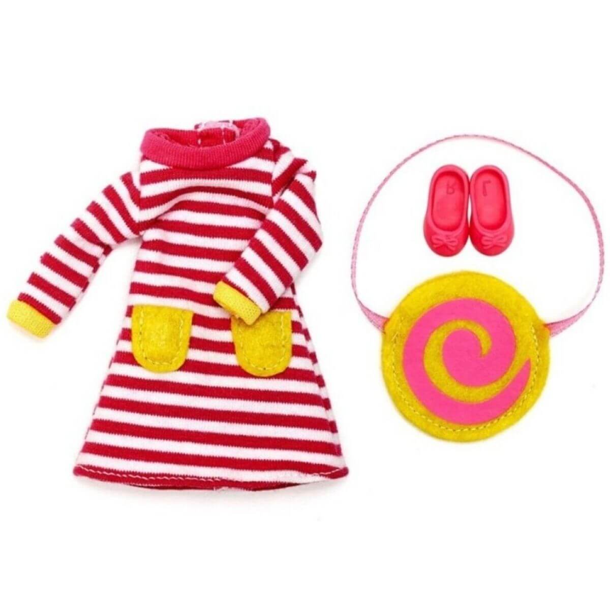 Lottie Raspberry Spiral Clothing Set