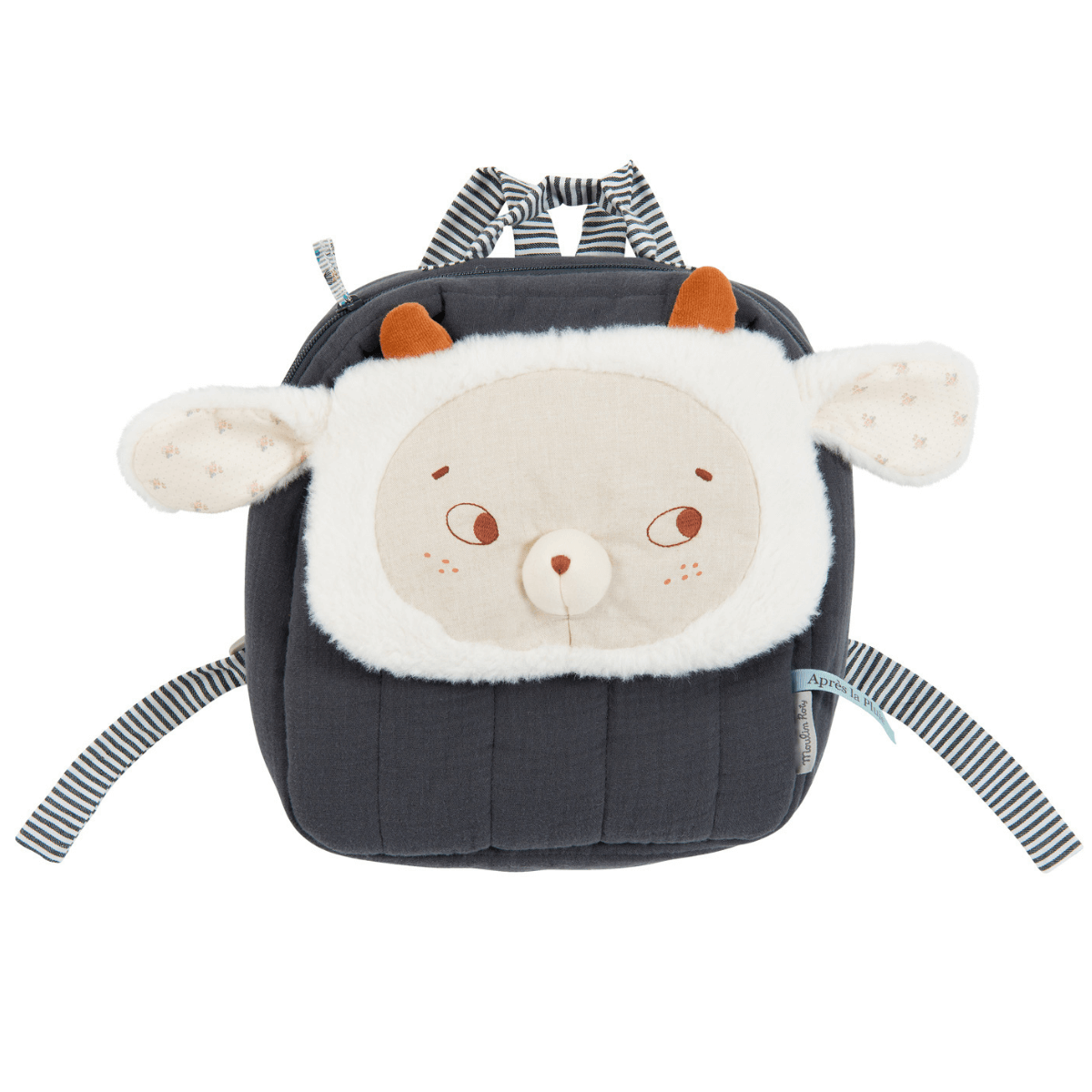 Moulin Roty Navy After The Rain Little Lamb Backpack