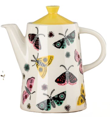 - Handmade Ceramic Moth Teapot