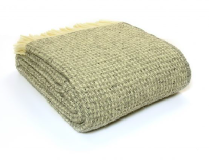 tweedmill-waffle-light-grey-pure-new-wool-blanket