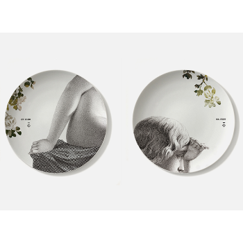 Set of 2 Porcelain Plates 27cm