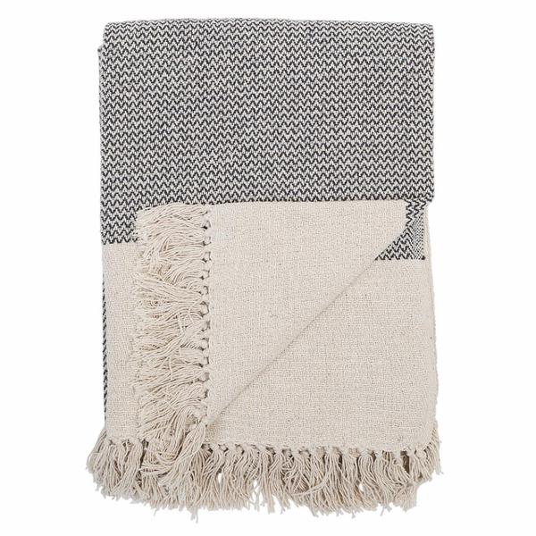 Bloomingville Sefanit Throw Grey Recycled Cotton