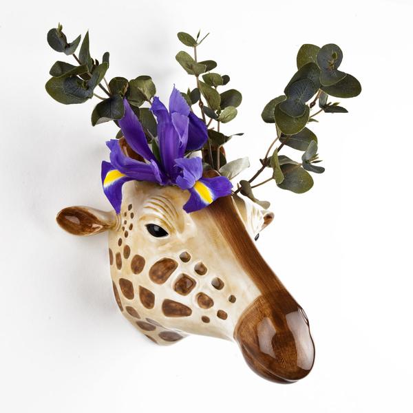 Flower Wall Vase Giraffe