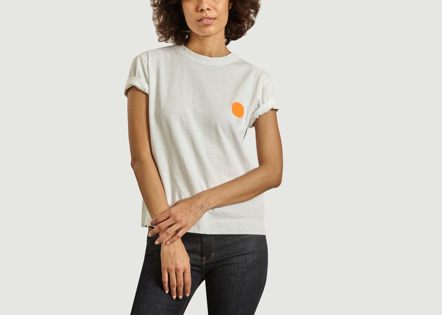 Fluor Contrasted Dot T Shirt