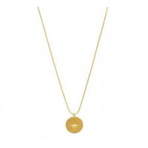 dansk-dansk-star-simple-necklace-gold-plating