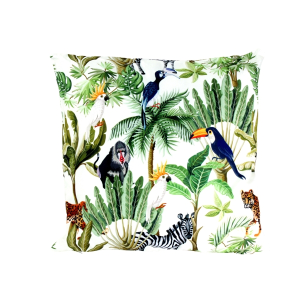 &Quirky Tropical Jungle Outdoor Cushion