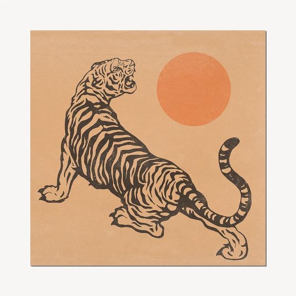 Cai & Jo Tiger And Sun Art Print