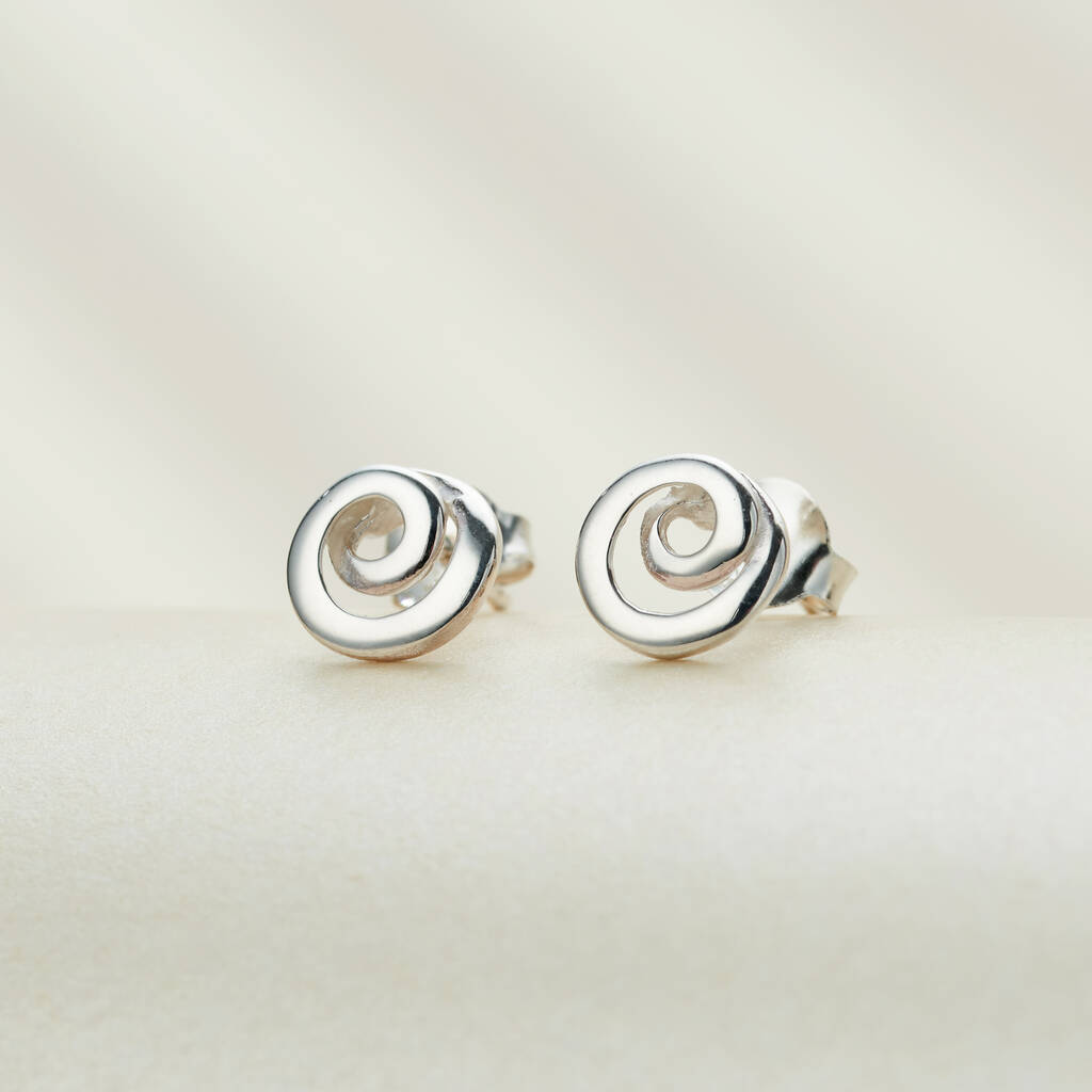 Posh Totty Designs Sterling Silver Mini Loop Stud Earrings