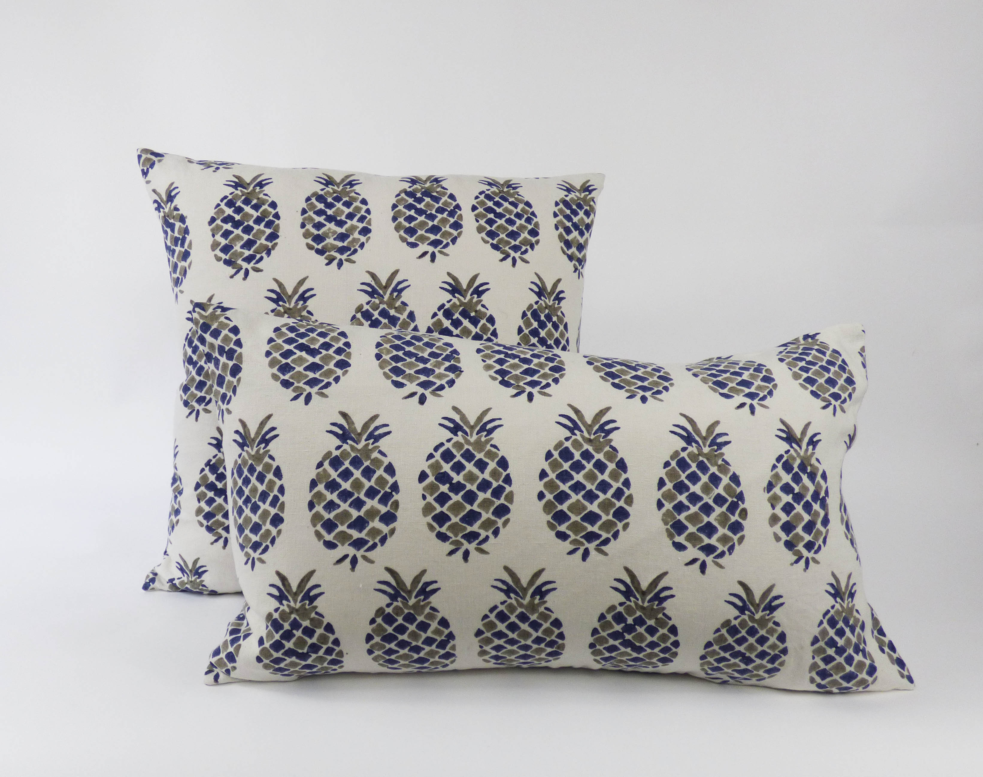 Indigo & Wills Pineapple Linen Cushions
