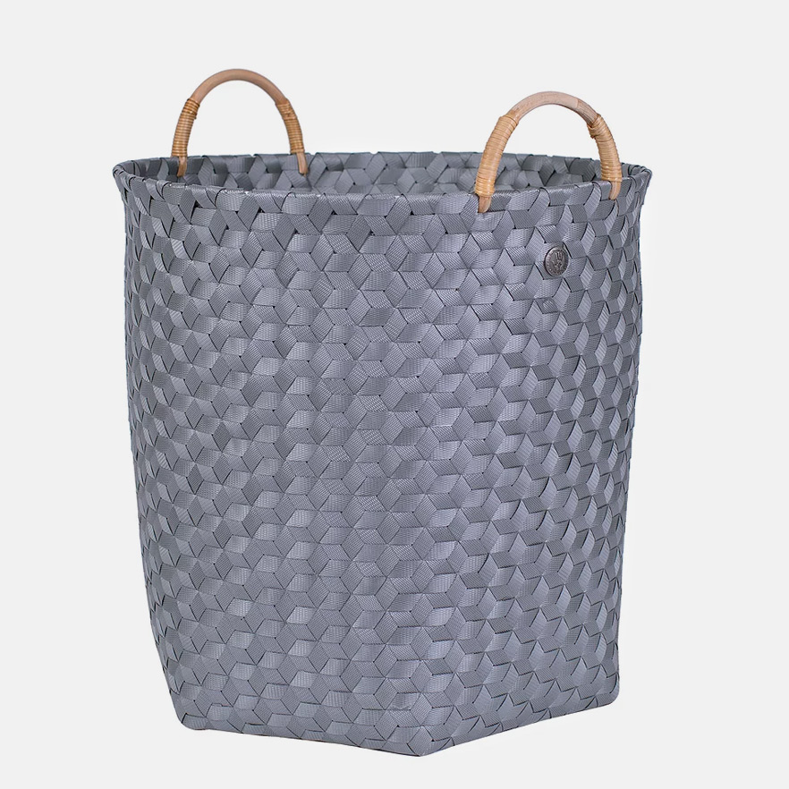 Dimensional Handle Basket L Eco Friendly - Dark Grey