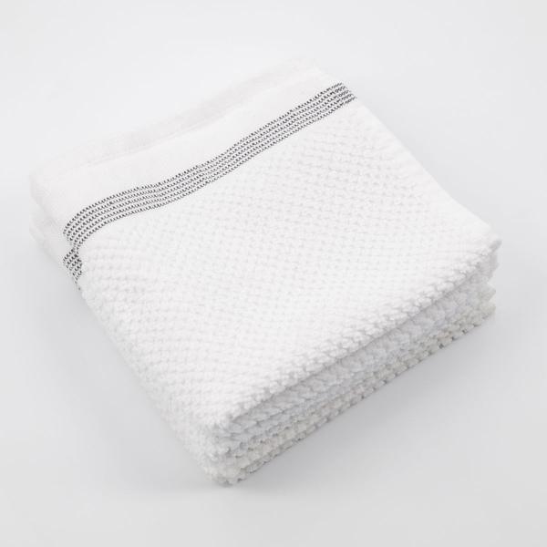 Meraki Set Of 3 Organic Cotton Square Towels