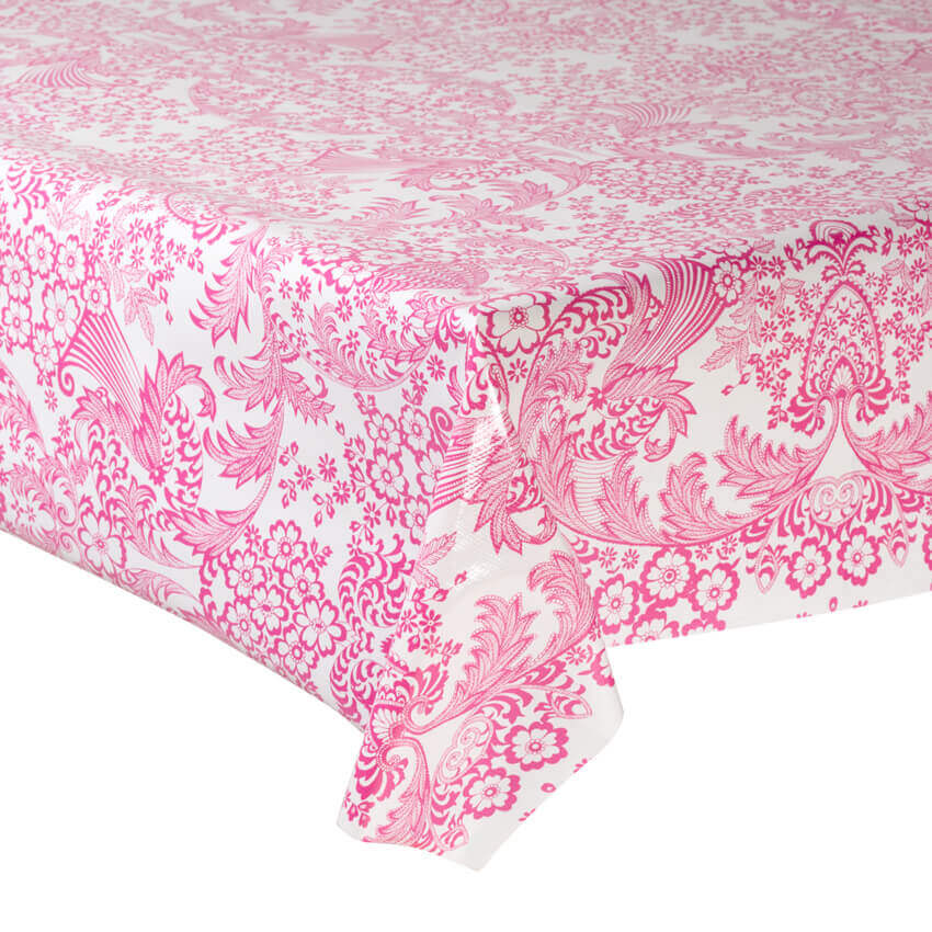Fantastik Pink Lace Oilcloth
