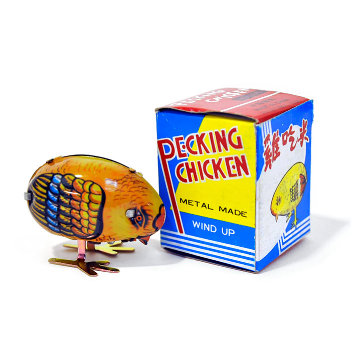 Fantastik Pecking Chicken Tin Toy