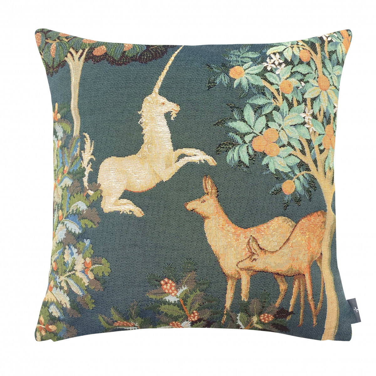 Art De Lys 50 x 50cm Blue Fantasy Forest Tapestry Cushion Cover