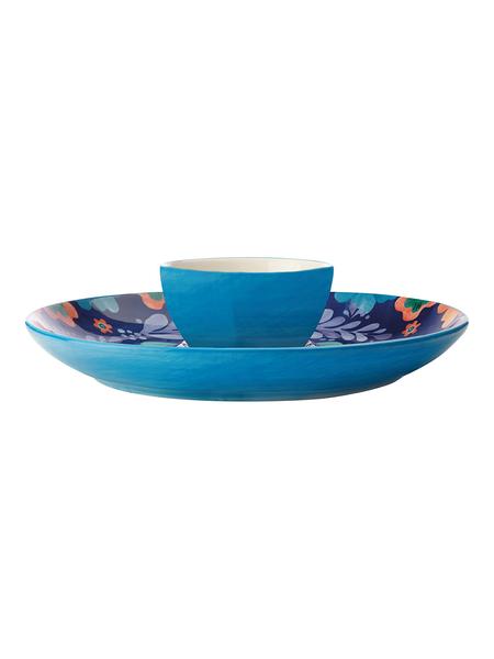 Maxwell & Williams Majolica Chip And Dip 30 Cm Blue
