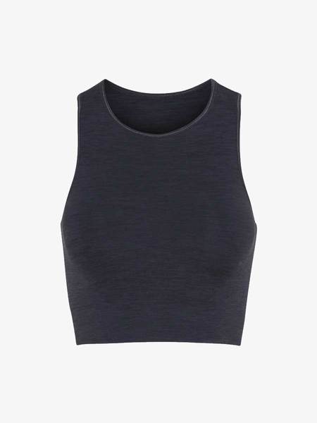 Seamless Crop Top Onyx Black