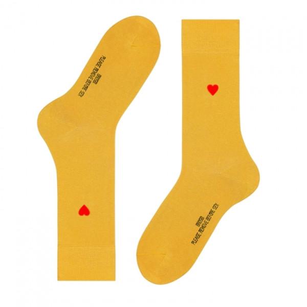 Brosbi The Icon Socks Heart Golden Yellow