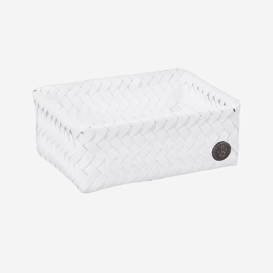 Small Fit Basket Eco Friendly Recycled Plastic White