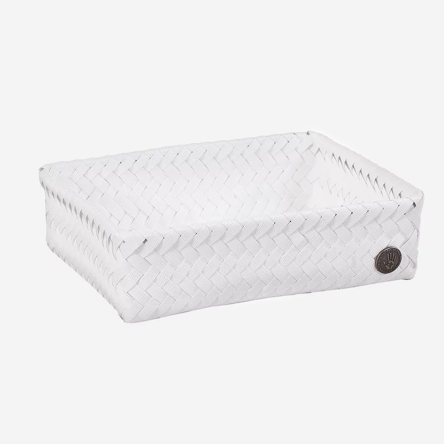 Medium Fit Basket Eco Friendly Recycled Plastic White