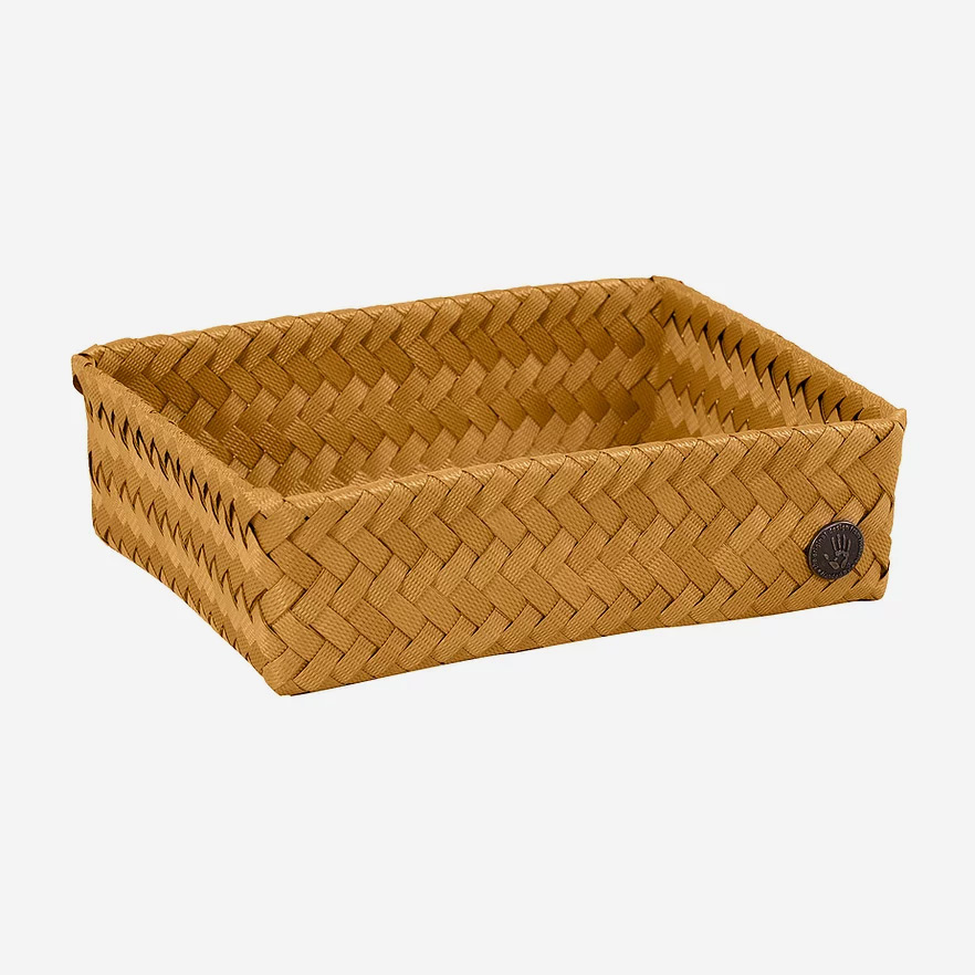 Medium Fit Basket Eco Friendly Recycled Plastic Ochre