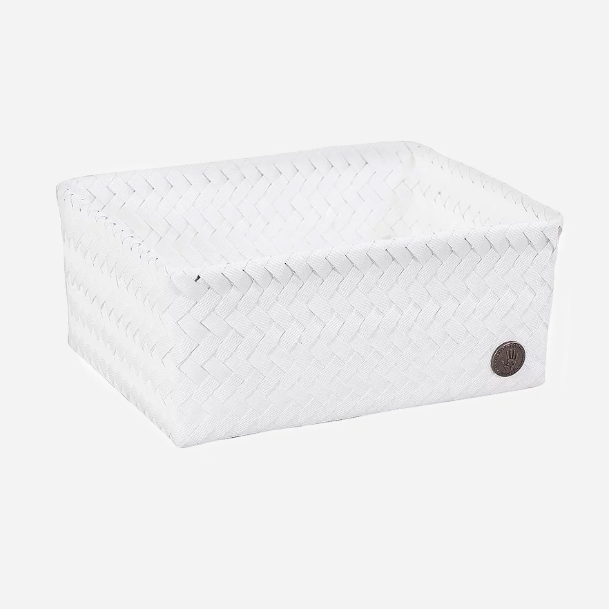 Medium High Fit Basket Eco Friendly Recycled Plastic White