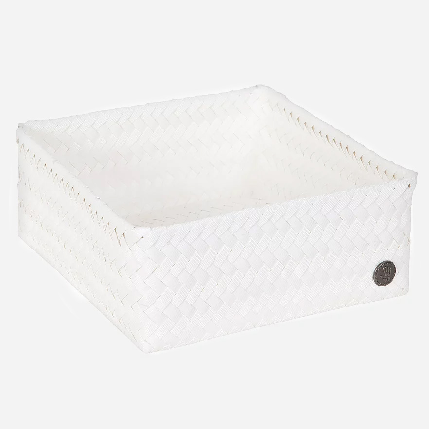 Square 24 Fit Basket Eco Friendly Recycled Plastic White