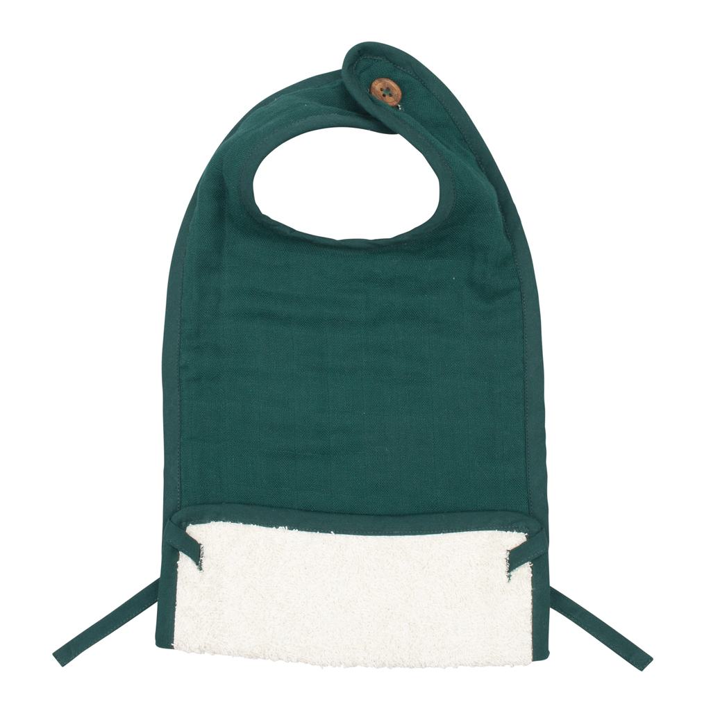 Evergreen Muslin Feeding Bib