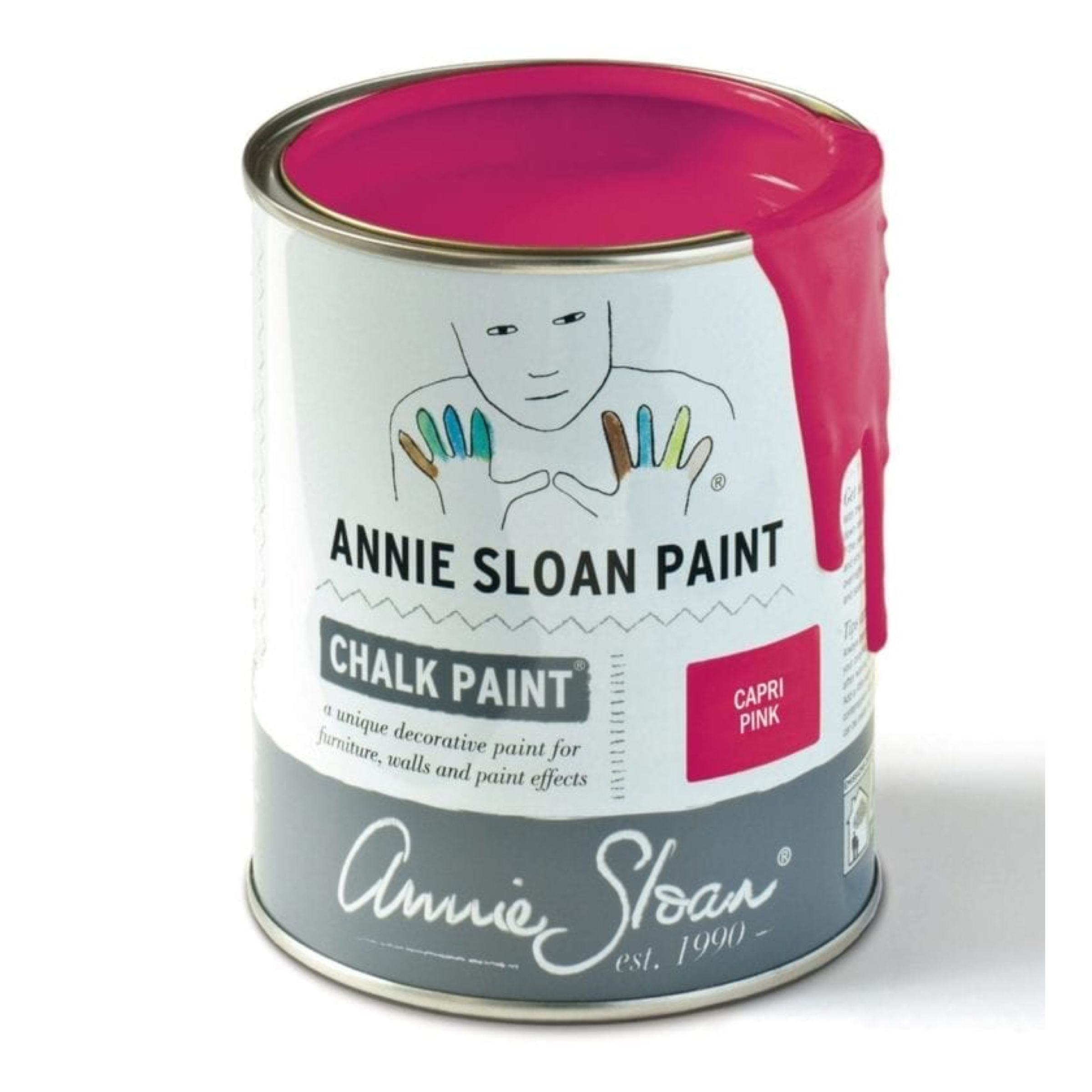 Annie Sloan Capri Pink Chalk Paint - 1 Litre Tin 