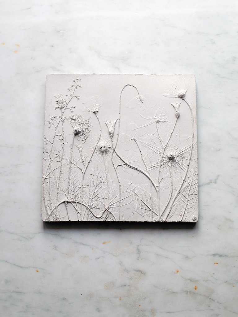 Rachel Dein California Poppy Concrete Tile