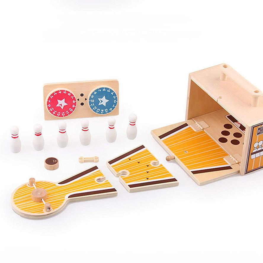Loula and Deer Kids Wooden Bowling Set Game