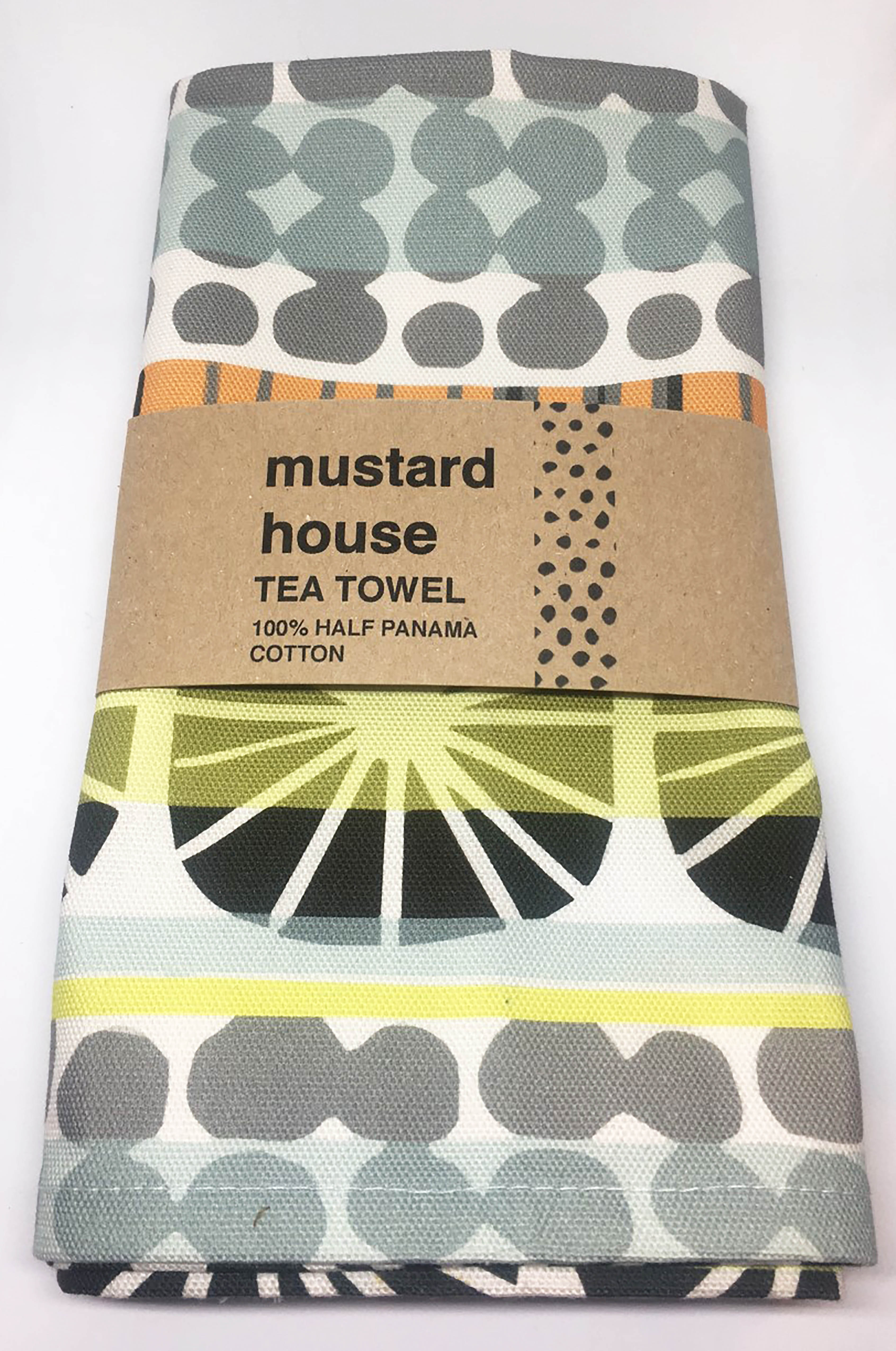 Mustard House Sunburst Stripe Cotton Tea Towel
